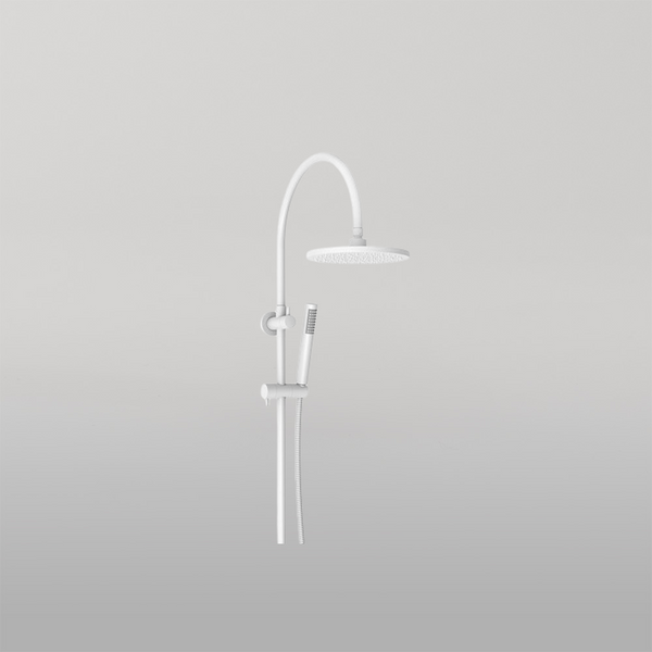 ADP Soul Slimline Gooseneck Shower Set Matte White