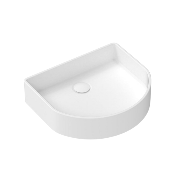 ADP Arch Smooth Above Counter Basin Matte White