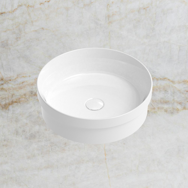 ADP Chandler Semi Inset Basin Gloss White