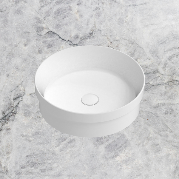 ADP Chandler Semi Inset Basin Matte White