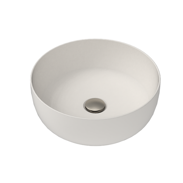 ADP Glam Round Above Counter Basin Mat Pearl