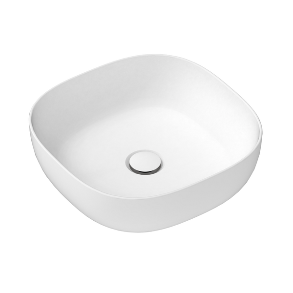 ADP Glam Square Above Counter Basin Gloss White