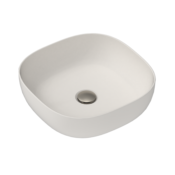 ADP Glam Square Above Counter Basin Mat Pearl