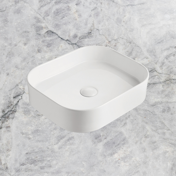 ADP Louie Above Counter Basin Matte White
