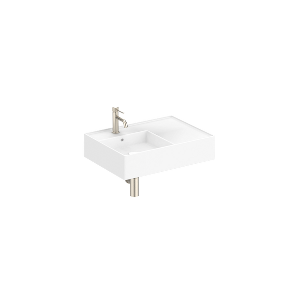 ADP Teorema Wall Basin 600mm Left with 1 Tap Hole