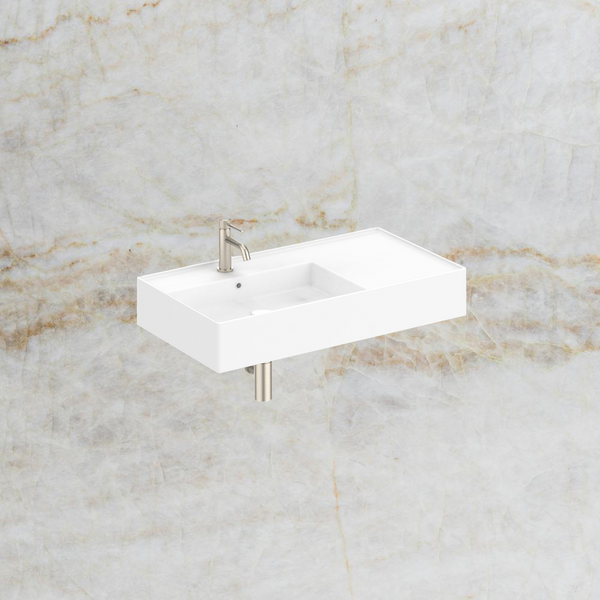 ADP Teorema Wall Basin 800 Left with 1 Tap Hole