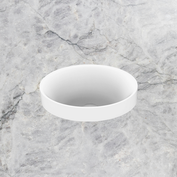 ADP Joy Semi Inset Basin Gloss White