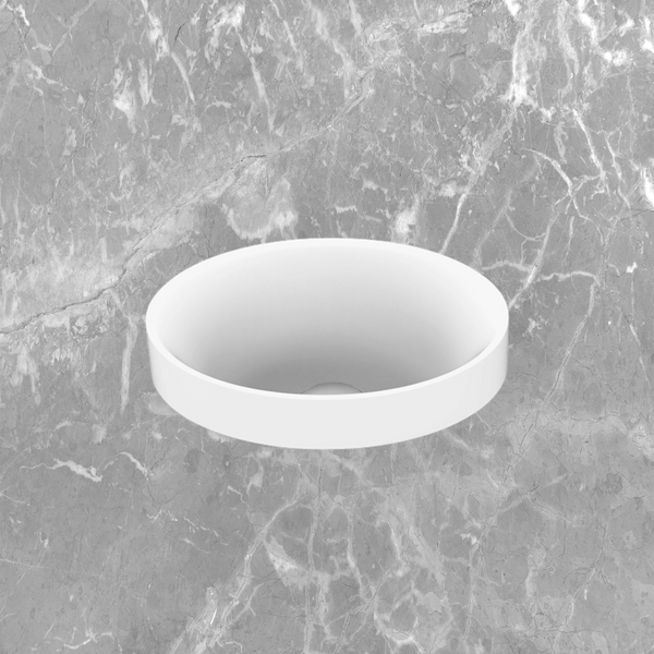ADP Joy Semi Inset Basin Matte White