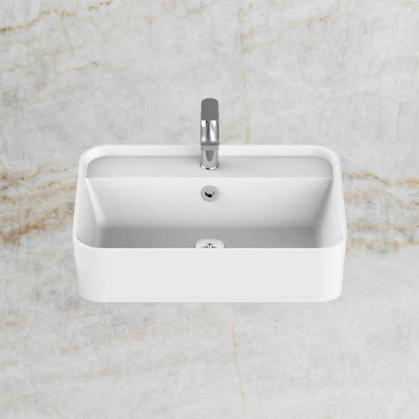 ADP Miya Semi Recessed 550 Basin Gloss White