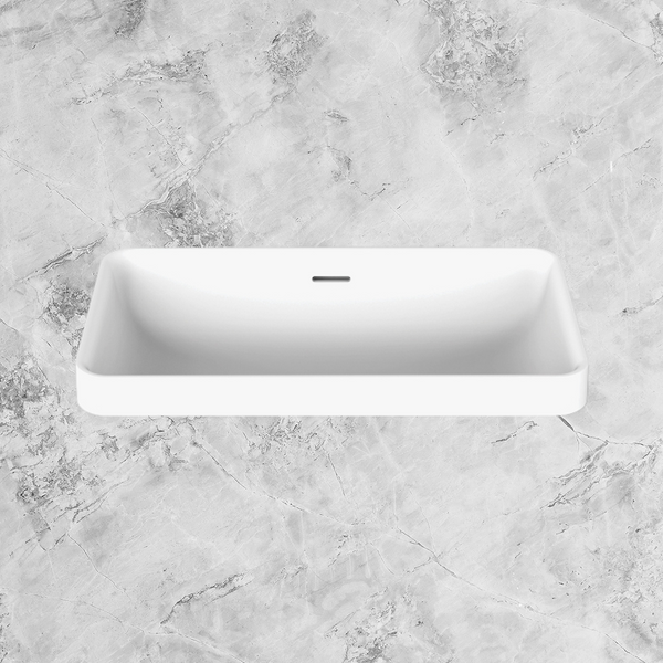 ADP Zeya Semi Inset Basin Matte White