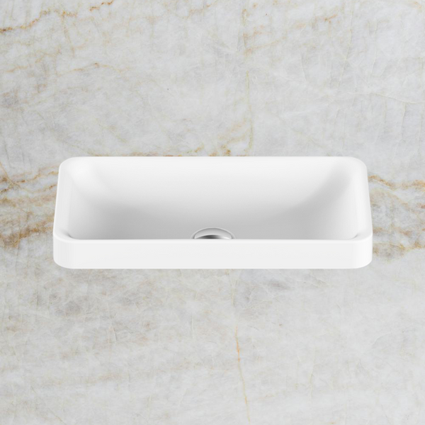ADP Faith Semi Inset Basin Gloss White