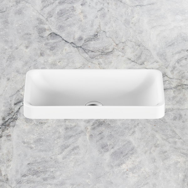 ADP Faith Semi Inset Basin Matte White