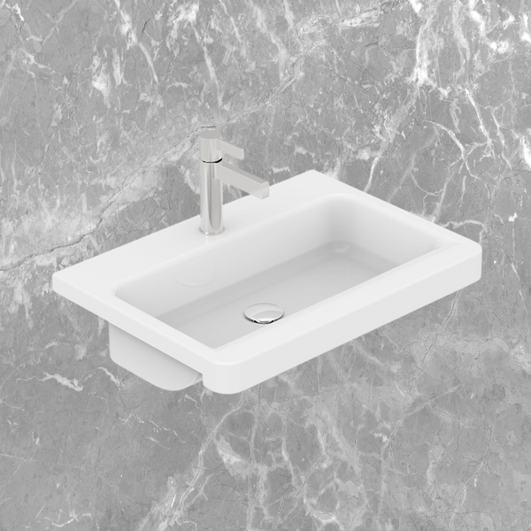 ADP Integrity Semi Recessed Basin Gloss White