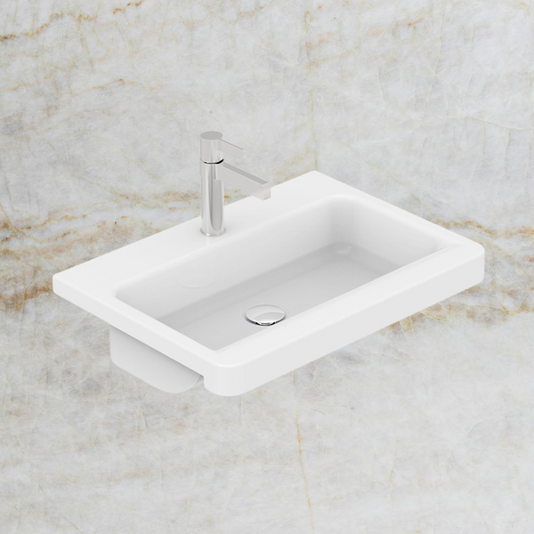 ADP Integrity Semi Recessed Basin Matte White