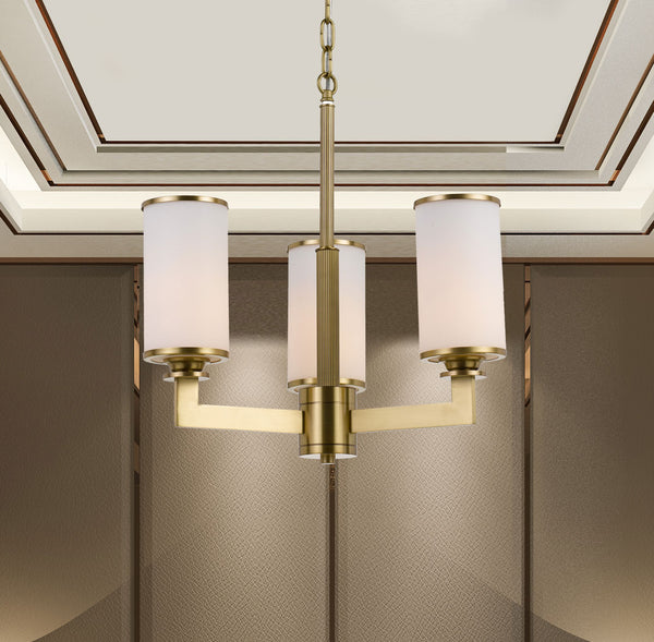 Telbix Ahern 3 Lights Pendant Solid Brass