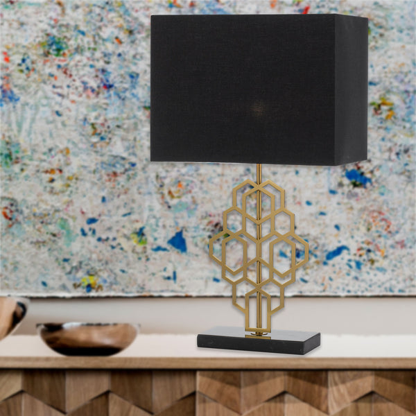 Telbix Akron Table Lamp Large Black