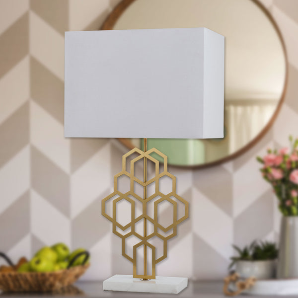 Telbix Akron Table Lamp Large White