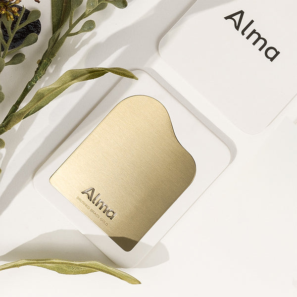 Alma Tapware Colour Sample Brushed Brass Gold