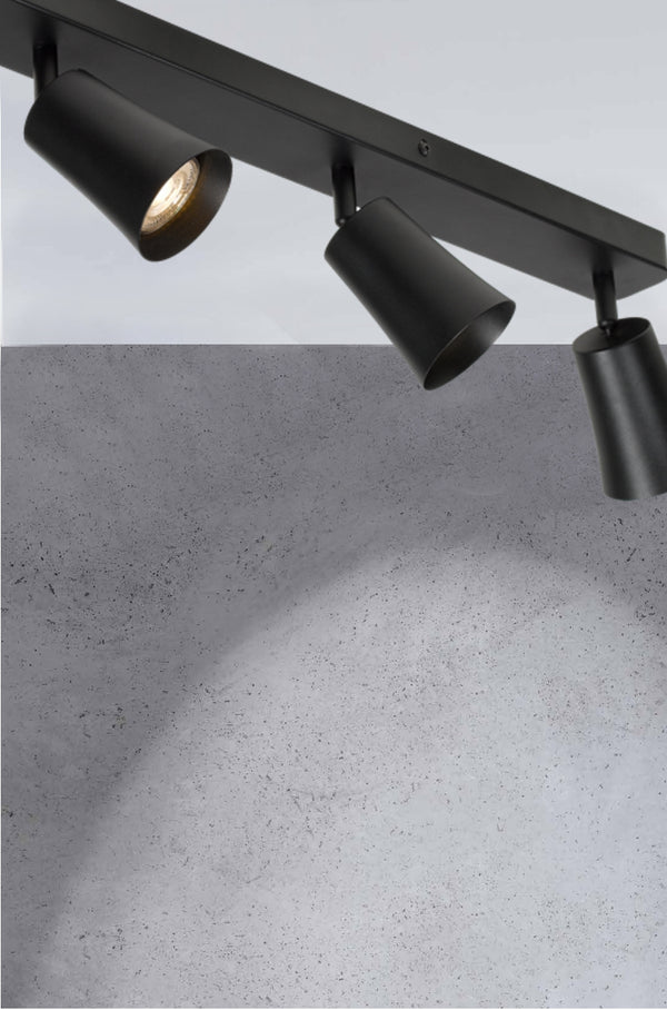 Telbix Alvey 4 Lights Spot Bar Black