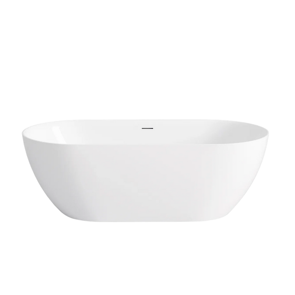 Otti Attica Manolo 1400mm Bath with Overflow Gloss White