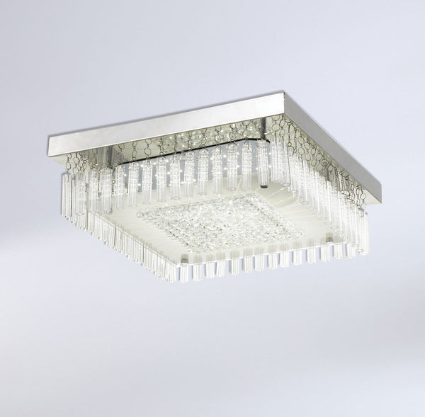 Telbix Andela Square 30W Led Oyster Chrome