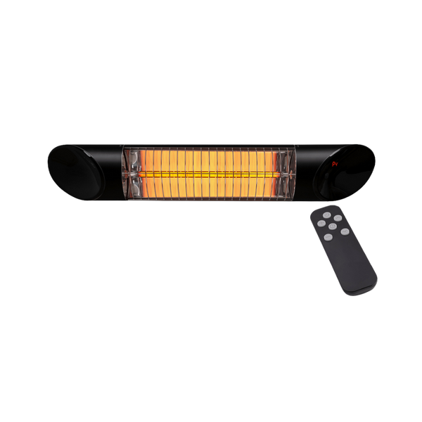 Thermogroup Ash 1200W Mid-Wave Outdoor Heater Black