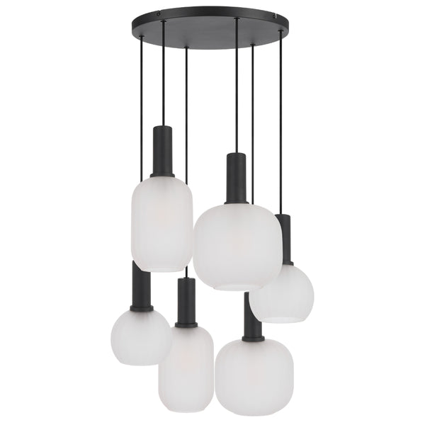 Telbix Aosta 6 Light Pendant Black
