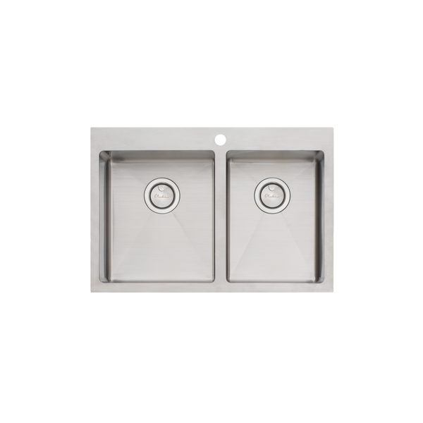 Oliveri Apollo 1 And 3/4 Bowl Sink Stainless Steel