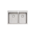 Oliveri Apollo 1 And 3/4 Bowl Sink Left Stainless Steel