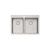 Oliveri Apollo 1 And 3/4 Bowl Sink Right Stainless Steel