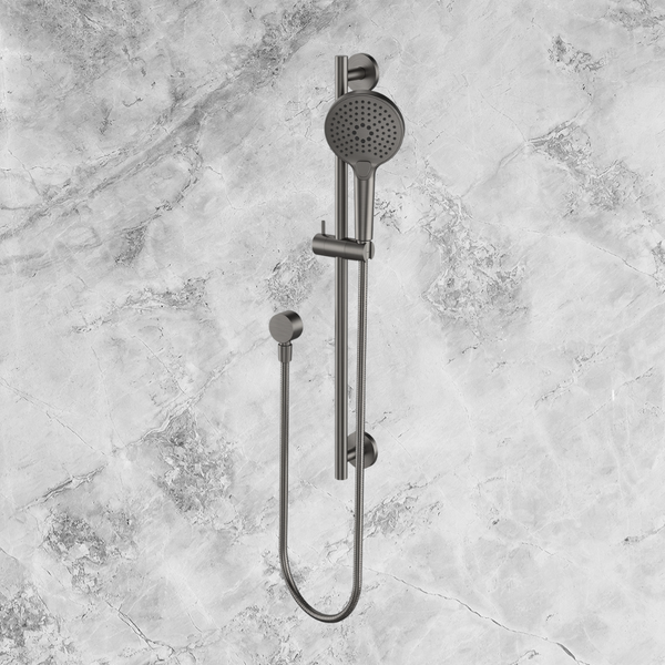 Arcisan Fusion Air Handshower with Axus Slide Rail Set Brushed Iron