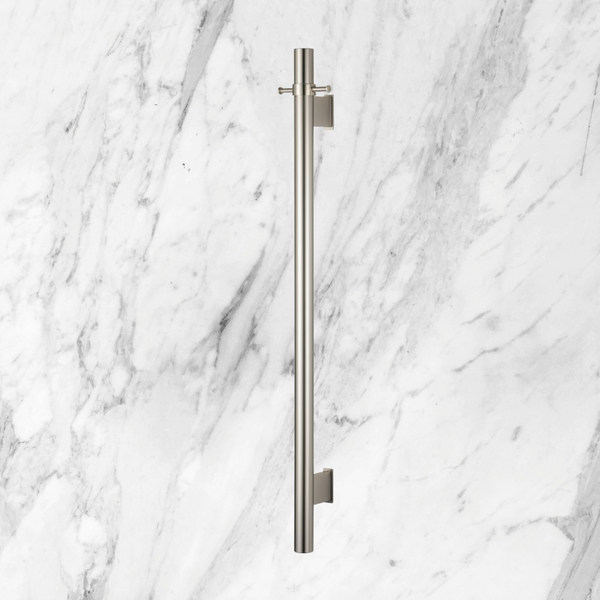 Arcisan Vertical Heated Towel Bar Brushed Nickel
