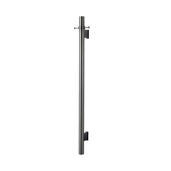 Arcisan Vertical Heated Towel Bar Brushed Gunmetal