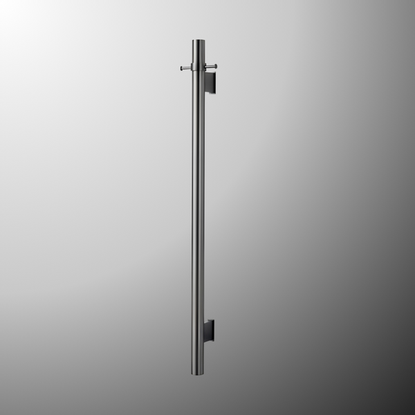 Arcisan Vertical Heated Towel Bar Brushed Gunmetal