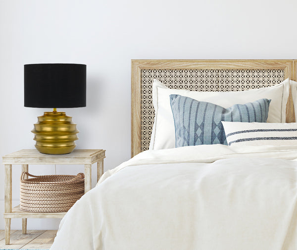 Telbix Aras Ceramic Table Lamp Gold