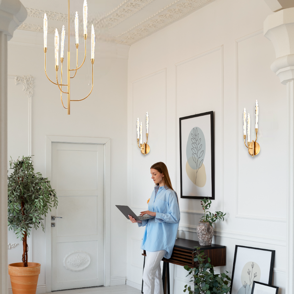 Telbix Archer 6 Light Pendant Antique Gold