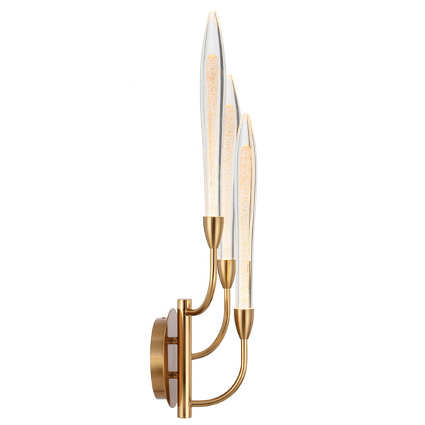 Telbix Archer 3 Light Wall Light Antique Gold