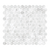 Tiles Callisto Carrara White Penny Round Honed 23 x 23mm