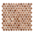 Tiles Callisto Rojo Alicante Penny Round Honed 23 x 23mm