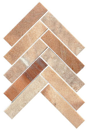 Tiles Callisto Rosa Portogallo Herringbone Honed 35 x 150mm