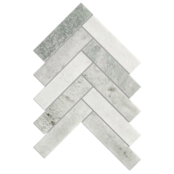 Tiles Callisto Ming Green Herringbone Honed 35 x 150mm
