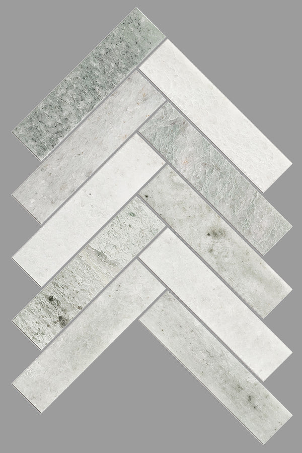 Tiles Callisto Ming Green Herringbone Honed 35 x 150mm