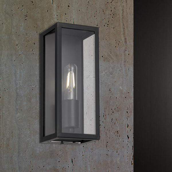 Telbix Arzano 25 Solid Brass Wall Light Black