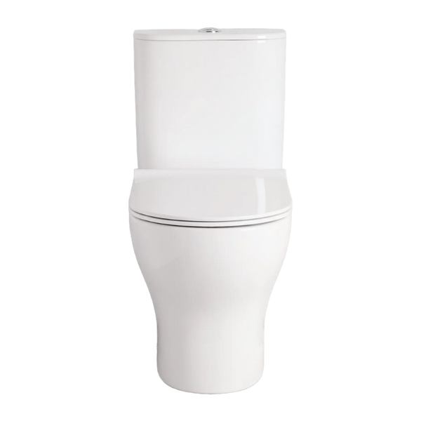 American Standard Cygnet Hygiene Rim Round Close Coupled Back to Wall Toilet Suite (Bottom Inlet) White