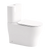 American Standard Cygnet Hygiene Rim Overheight Round Close Coupled Back to Wall Toilet Suite (Back Inlet) White