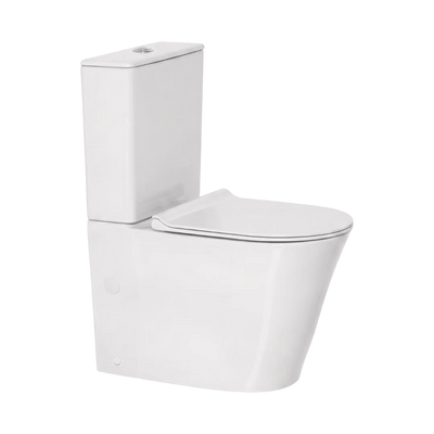 American Standard Heron Hygiene Rim Close Coupled Back to Wall Toilet Suite (Back Inlet) White