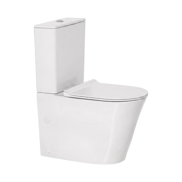 American Standard Heron Hygiene Rim Close Coupled Back to Wall Toilet Suite (Back Inlet) White