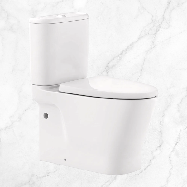 American Standard Loven Close Coupled Back to Wall Toilet Suite (Bottom Inlet) White