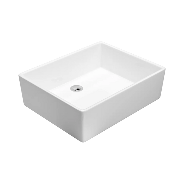 American Standard Heron Square Vessel Basin No Taphole White