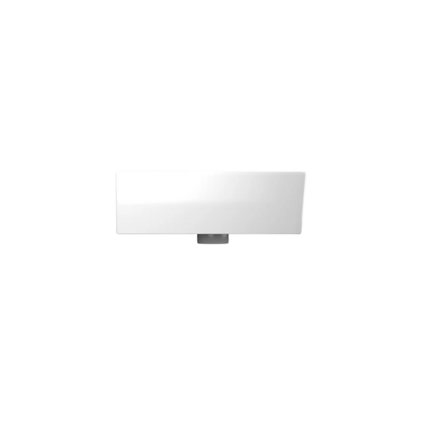 American Standard Heron Square 500 Counter Basin 1 Taphole With Overflow White